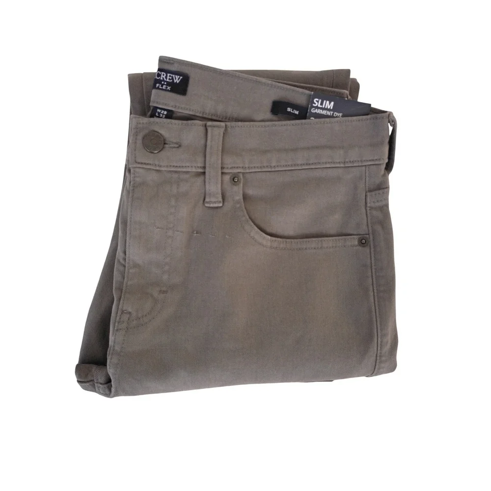 J Crew Flex Slim Chino Pants Gray Size 29x32‎ Mens Casual Stretch -$138